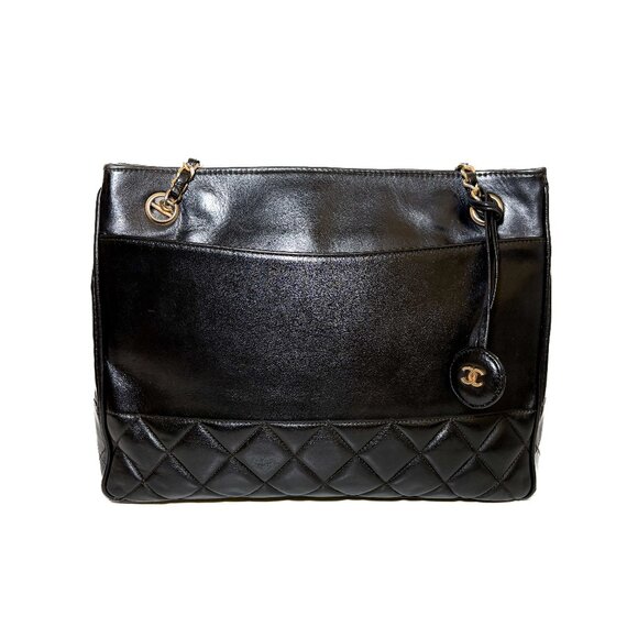 1990s Chanel Matelasse Quilted Leather Bag - Picture 1 of 10
